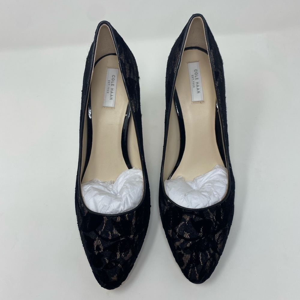 NIB Cole Haan Bethany Pump 85, Nude Lace, Size 8B